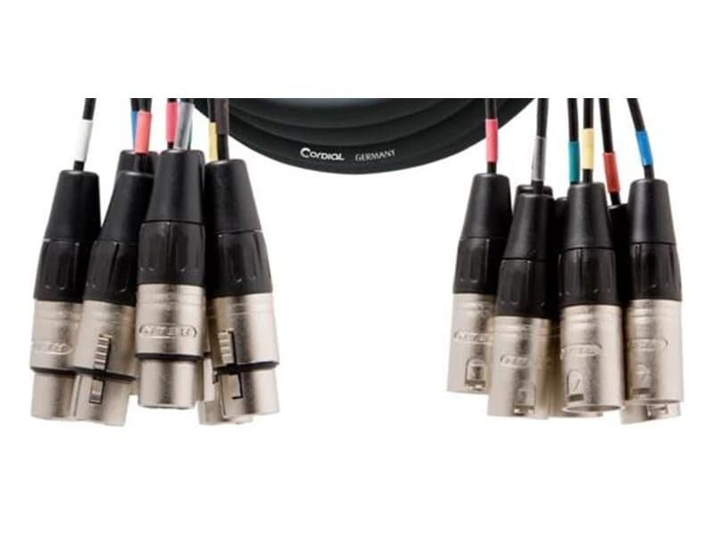 AUDIOCORE XLR-MALE/XLR-FEMALE 8FACH 10M mieten – Mischpulte & Audiocores | VTBW Veranstaltungstechnik BW