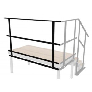 BÜTEC BÜHNENGELÄNDER 200CM STAHL SCHWARZ mieten – Bühnenelemente & Zubehör | VTBW Veranstaltungstechnik BW