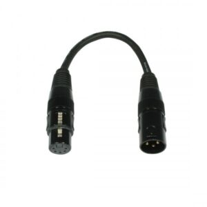 DMX ADAPTER NA5F3M 5-POL FEMALE > 3-POL MALE mieten – Licht & Audio Kabel | VTBW Veranstaltungstechnik BW