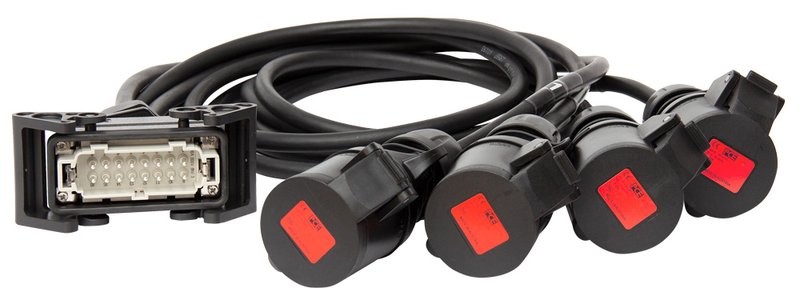 MOTORKABEL MOTORPEITSCHE CEE/HARTING 4FACH mieten – Rigging & Zubehör | VTBW Veranstaltungstechnik BW