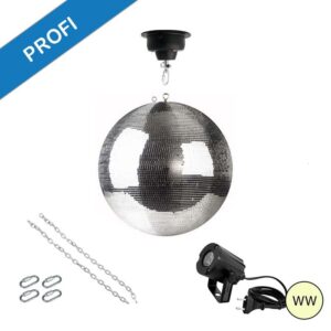 SPIEGELKUGEL 50CM MIT MOTOR mieten – Lichttechnik | VTBW Veranstaltungstechnik BW