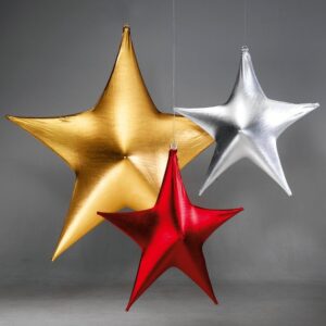 STRETCH-SEGEL/DEKONETZ B1 STERN Ø500CM WEISS mieten – Stoffe | VTBW Veranstaltungstechnik BW